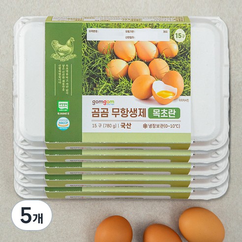 곰곰 무항생제 목초란 15구, 5개