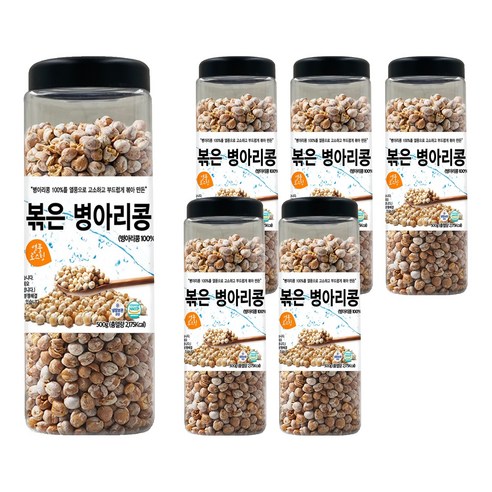 대구농산 볶은 병아리콩 통, 500g, 6개