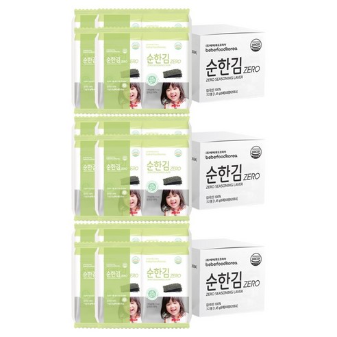 베베푸드 순한김 제로, 1.45g, 96개