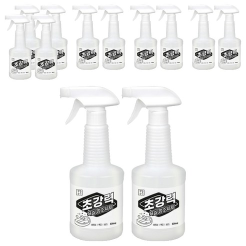 생활공식 초강력 욕실청소세제, 600ml, 12개