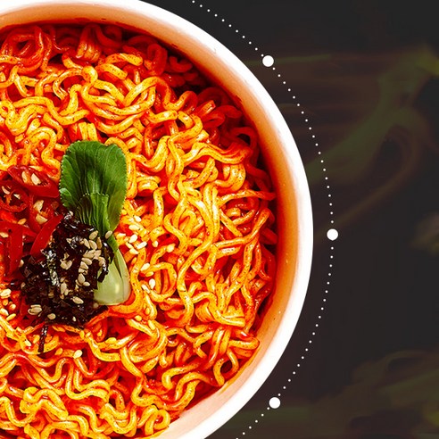 매운 라면의 대표주자, 불닭볶음면