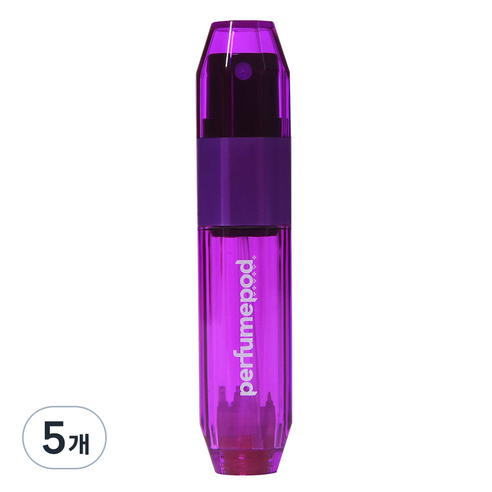 트라발로 퍼퓸팟 아이스 펌핑식 충전 휴대용 향수공병 5ml, 퍼플, 5개