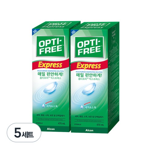 옵티프리 익스프레스 렌즈 세정액, 470ml, 10개