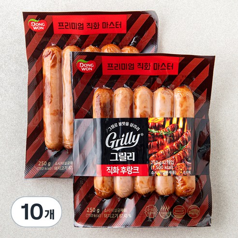 동원 그릴리 직화 후랑크, 250g, 10개