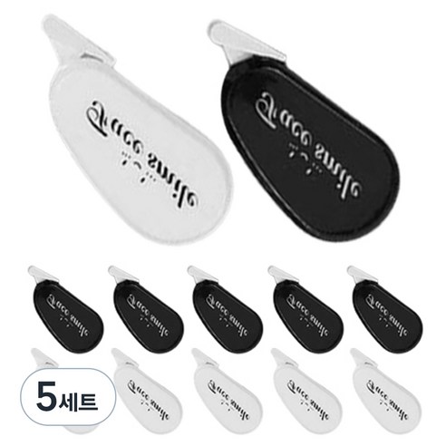 영아트 수정 테이프 2종 x 6p 세트, 블랙, 화이트, 5세트