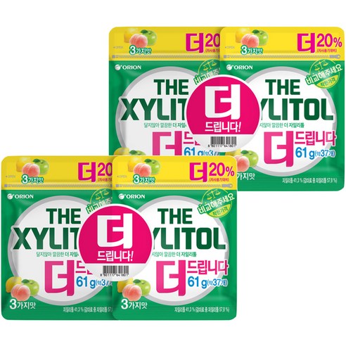 오리온 더 자일리톨 리필백, 61g, 4개