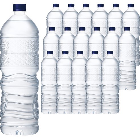 해태htb 강원평창수 무라벨 생수, 18개, 2L