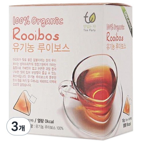 맛있는차 유기농 루이보스차, 1.5g, 10개입, 3개