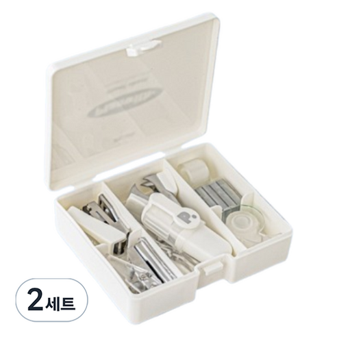 꼬까 스테이플러 종합 세트, 화이트, 2세트