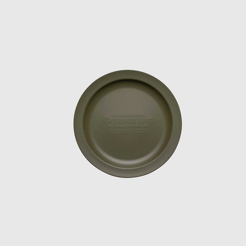 ThousWinds 캠핑 디너 플레이트, 올리브그린, 1개