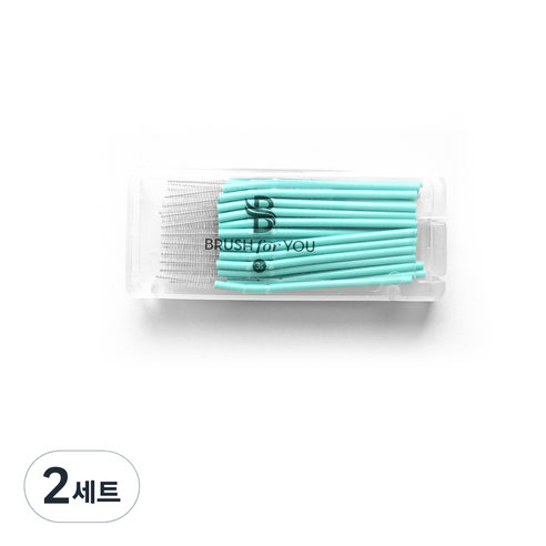 브러쉬포유 휴대용 치간칫솔 3S 0.7mm 50p, 50개, 2세트