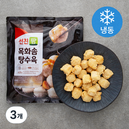 선진팜 목화솜 탕수육 (냉동), 420g, 3개