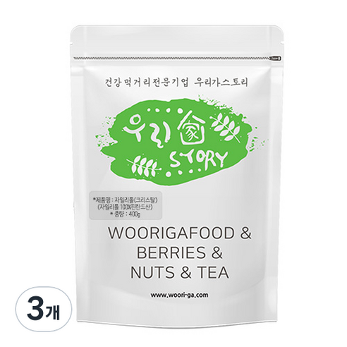 우리가스토리 자일리톨 크리스탈, 3개, 400g