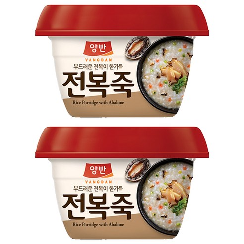 양반 전복죽, 287.5g, 2개