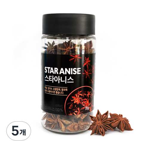 스타아니스 향신료, 70g, 5개