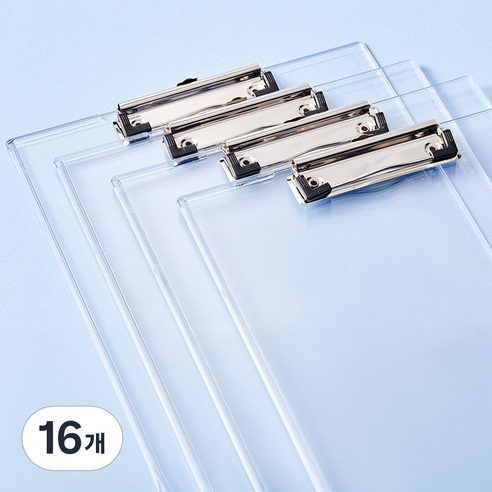 코멧 클리어 크리스탈 클립보드, 16개