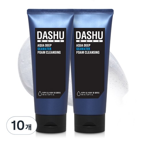 다슈 아쿠아 딥 씨워터 폼클렌징, 10개, 150ml