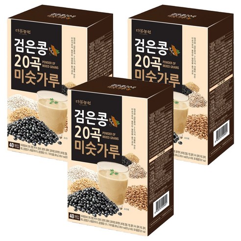 다농원 검은콩 20곡 미숫가루, 800g, 3개