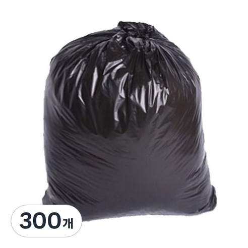 부국비닐봉투 재활용 평판 63 검정, 50L, 300개