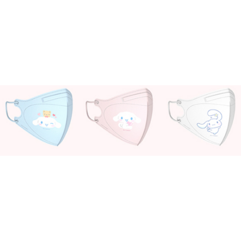 사랑스러운 산리오 캐릭터와 함께하는 안전하고 즐거운 마스크, 어린숨 엣지 컬러