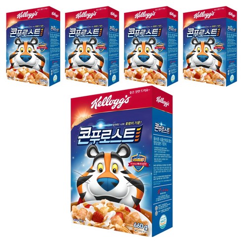 켈로그 콘푸로스트 시리얼, 660g, 5개