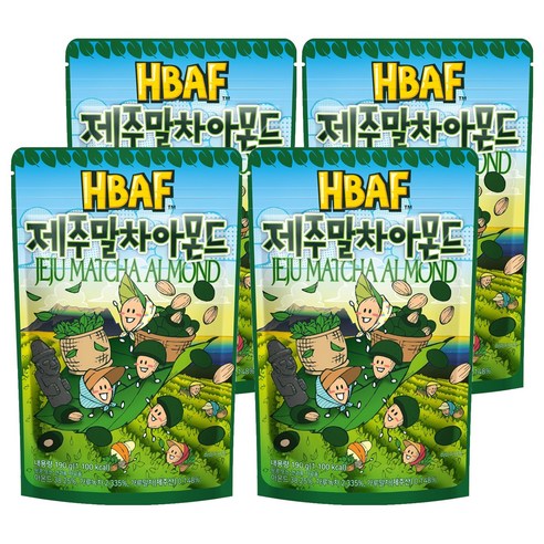 바프 제주말차 아몬드, 190g, 4개