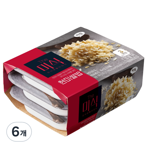 The미식 현미쌀밥, 6개, 180g