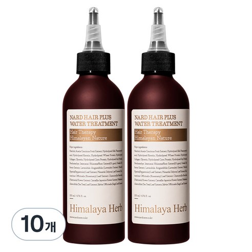 나드 헤어 플러스 워터 트리트먼트, 200ml, 10개