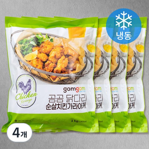 곰곰 닭다리 순살치킨가라아게, 1kg, 4개