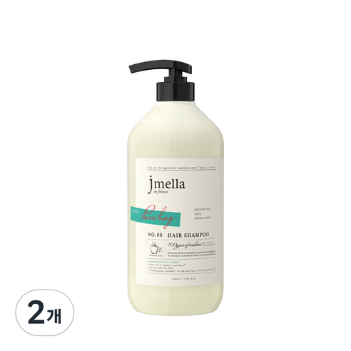 제이멜라 인 프랑스 시그니처 퓨어 허그 헤어 샴푸, 2개, 1000ml