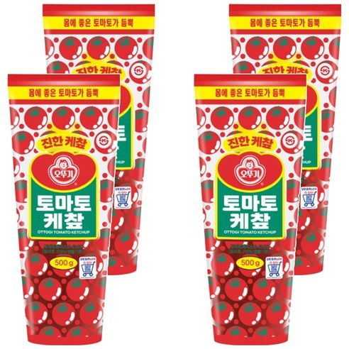 오뚜기 토마토 케챂, 500g, 4개