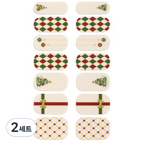 가이만 셀프 아트 네일스티커 세트, 2세트, ZX-3786