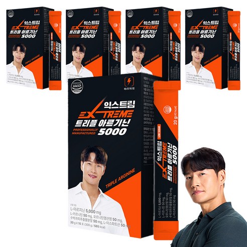 익스트림 트리플 아르기닌 5000, 300g, 5개