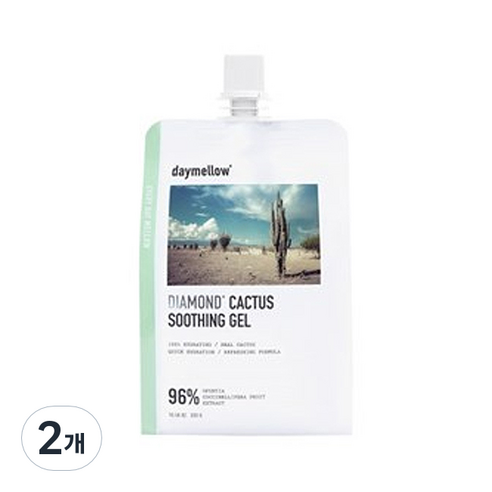 데이멜로우 다이아몬드 선인장 수딩젤, 300g, 2개