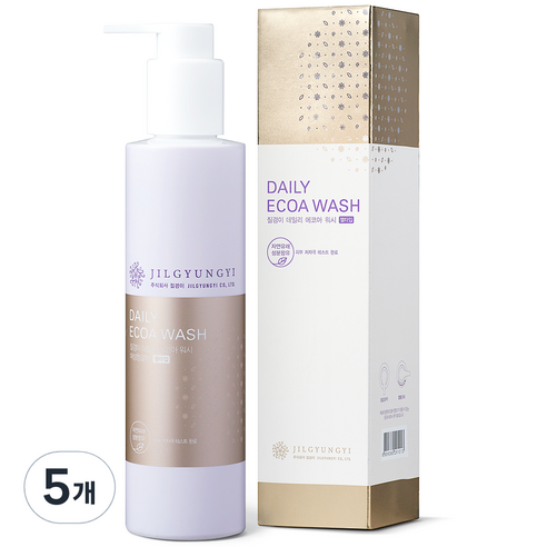 질경이 데일리 에코아워시 여성청결제 젤타입, 200ml, 5개