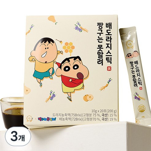 려원담 짱구는못말려 배도라지 스틱, 200g, 3박스