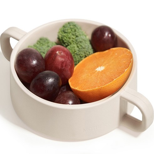 마더케이 실리콘 양손 이유볼, 아이보리로 편리한 식사 시간을! 이유식볼