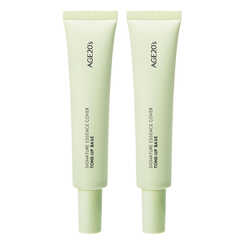 에이지투웨니스 시그니처 에센스 커버톤업 베이스 40ml, 02 그린, 2개