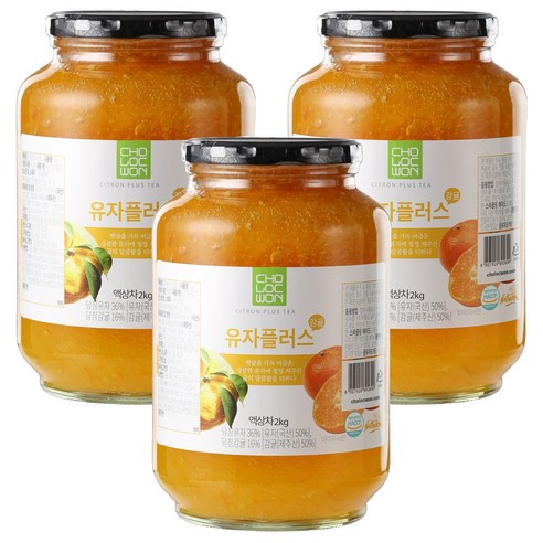 초록원 유자플러스감귤차, 2kg, 1개입, 3개