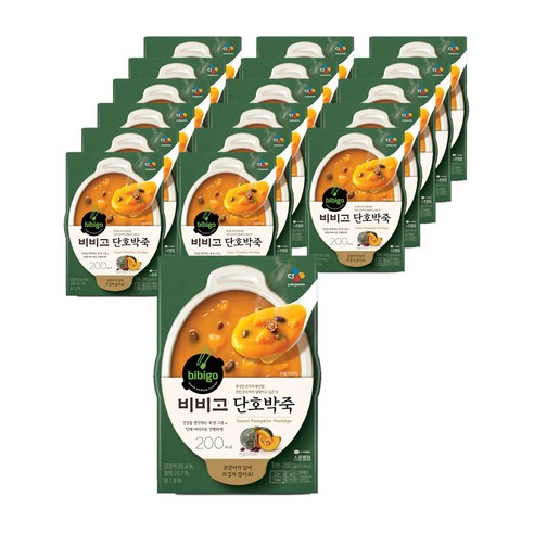 비비고 단호박죽, 280g, 18개