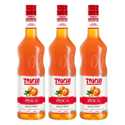 토스키 피치 시럽, 1L, 3개