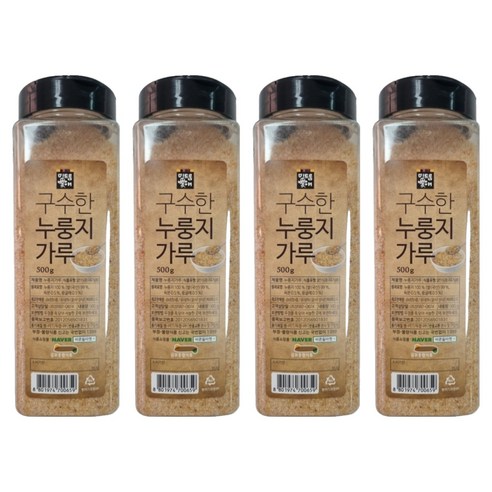 미드움애 구수한 누룽지 가루, 500g, 4개