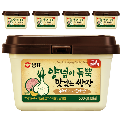 [샘표] 양념이 듬뿍 맛있는 쌈장, 500g, 5개