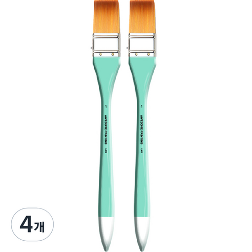 어썸페인팅 다용도 백붓 배경붓 납작붓 넓은붓 LONG WIDE 2p, 1호(30mm), 4개