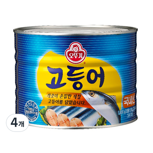 오뚜기 수산물통조림 1.8kg, 4개