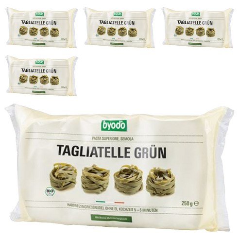 뵤도 유기농 파스타면 탈리아텔레 그린, 5개, 250g