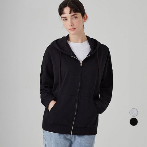 ELLE PARIS 루즈핏 데일리 후드 집업