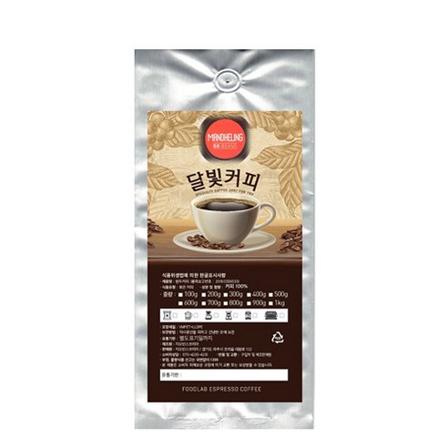 지오빈스 달빛커피 인도네시아 만델링 원두, 핸드드립, 500g, 1개