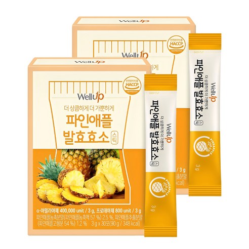 웰업 파인애플 발효효소, 90g, 2개