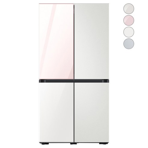 [색상선택형] 삼성전자 비스포크 프리스탠딩 냉장고 방문설치, RF85A9241AP, 글램 핑크
